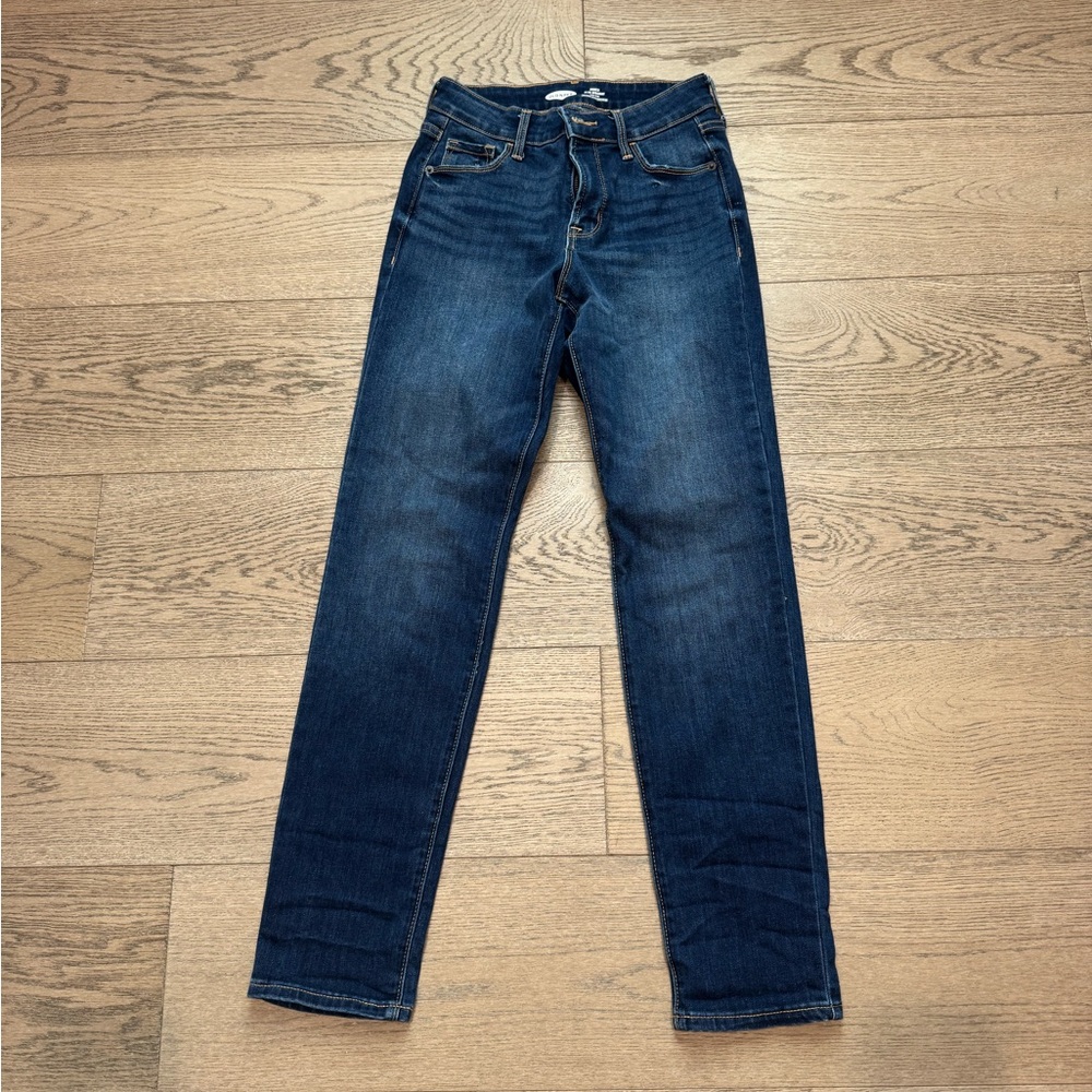 Old Navy Blue Straight Leg Jeans Classic Style